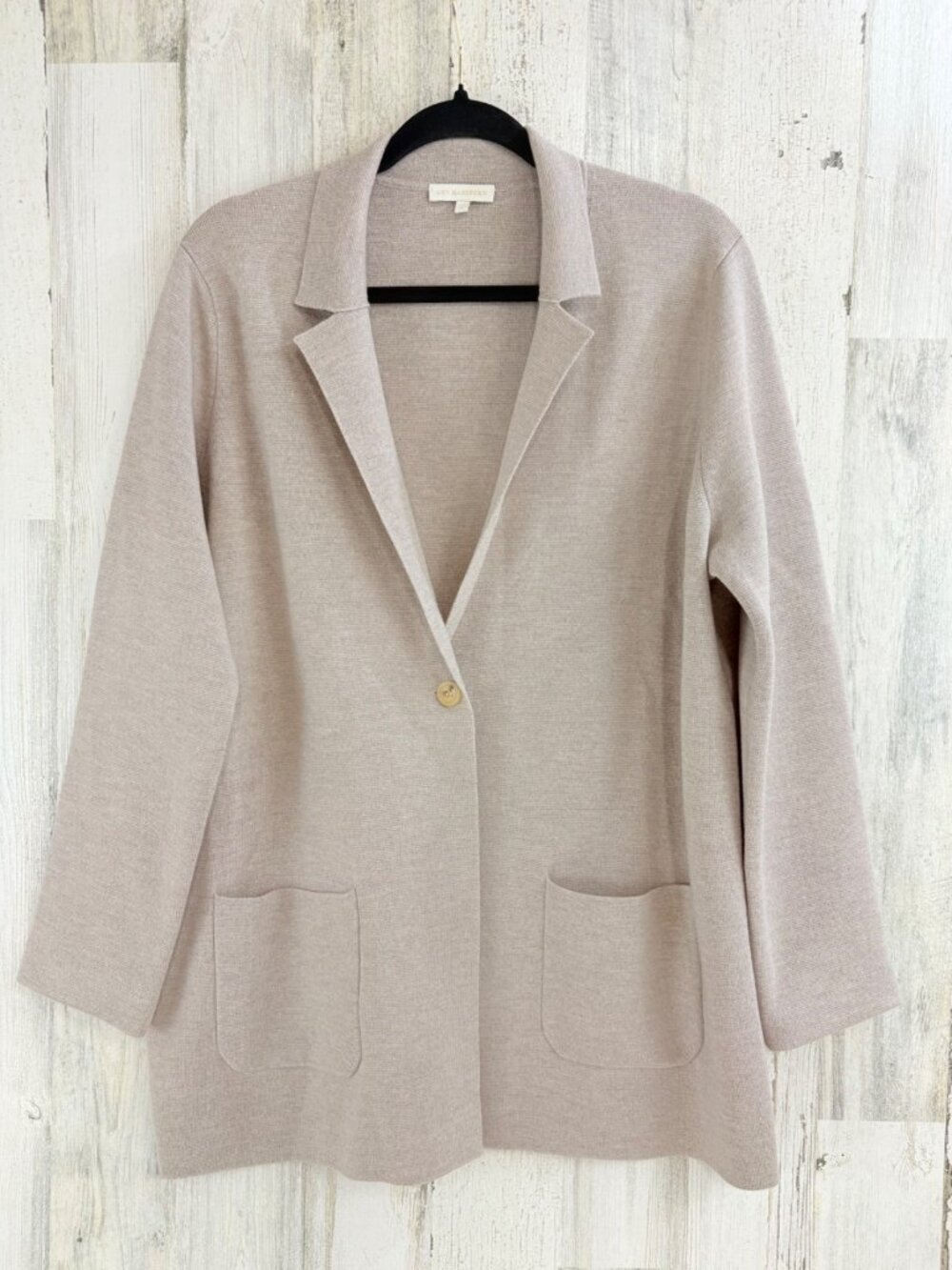 ANN MASHBURN Size L Bernadette Jacket Merino Wool Sweater